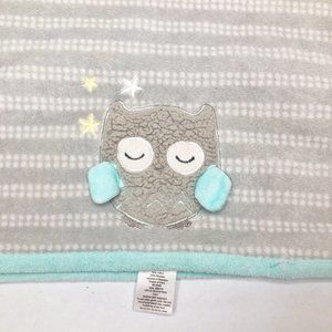 Parents Choice Gray Sleeping Owl Soft Baby Blanket